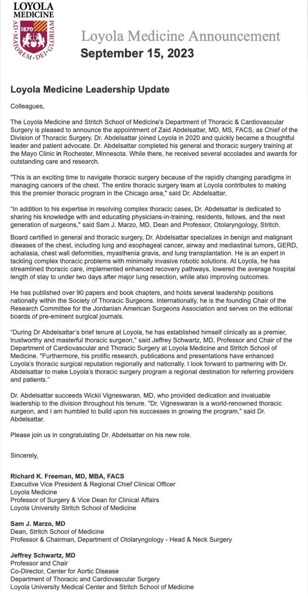 Zaid Abdelsattar, MD, MS, FACS tweet media