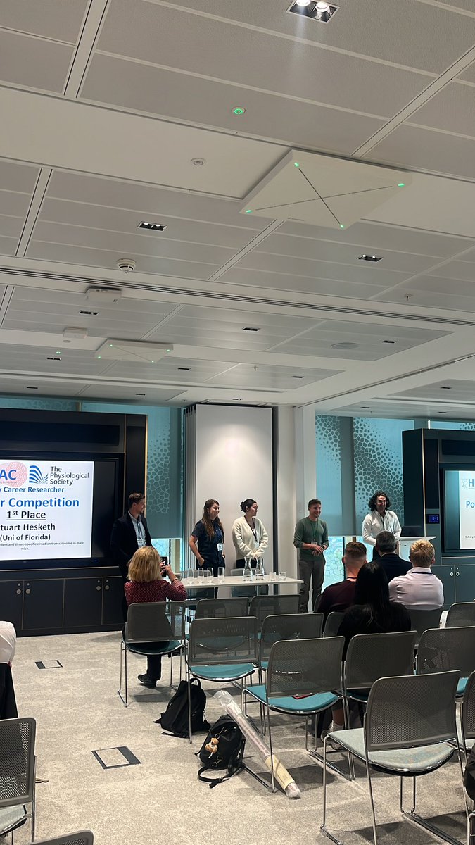 Paige Cole (@paigecole44) on Twitter photo Results for the Poster competition 🏆
🥇Stuart Hesketh
🥈Marie Korzepa
🥉 Hanan Sharkh
Huge congratulations to everyone who presented a poster today 🥳
<a href="/ARThealthyaging/">ART of Healthy Ageing Network</a> <a href="/LJMU/">Liverpool John Moores University</a> <a href="/LJMUSportSci/">LJMU Sport Science</a> <a href="/ProrizonTech/">Prorizon Tech</a> <a href="/BBSRC/">Biotechnology and Biological Sciences Research</a> <a href="/BiochemSoc/">Biochemical Society</a> <a href="/ThePhySoc/">The Physiological Society</a> Results for the Poster competition 🏆
🥇Stuart Hesketh
🥈Marie Korzepa
🥉 Hanan Sharkh
Huge congratulations to everyone who presented a poster today 🥳
<a href="/ARThealthyaging/">ART of Healthy Ageing Network</a> <a href="/LJMU/">Liverpool John Moores University</a> <a href="/LJMUSportSci/">LJMU Sport Science</a> <a href="/ProrizonTech/">Prorizon Tech</a> <a href="/BBSRC/">Biotechnology and Biological Sciences Research</a> <a href="/BiochemSoc/">Biochemical Society</a> <a href="/ThePhySoc/">The Physiological Society</a>