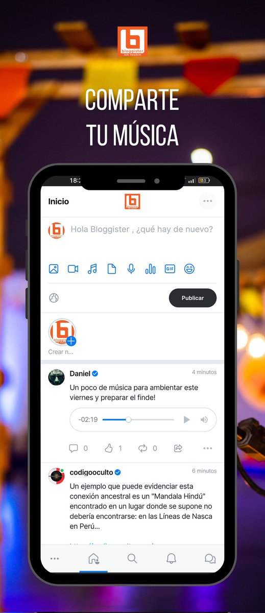 Llega el finde y no hay nada mejor que un buen tema para ambientarlo.
En Bloggister.com puedes compartir tu música para animar el dia...

Únete hoy en ==> bloggister.com

Comparte y dale like y ayúdanos a llegar a más gente.