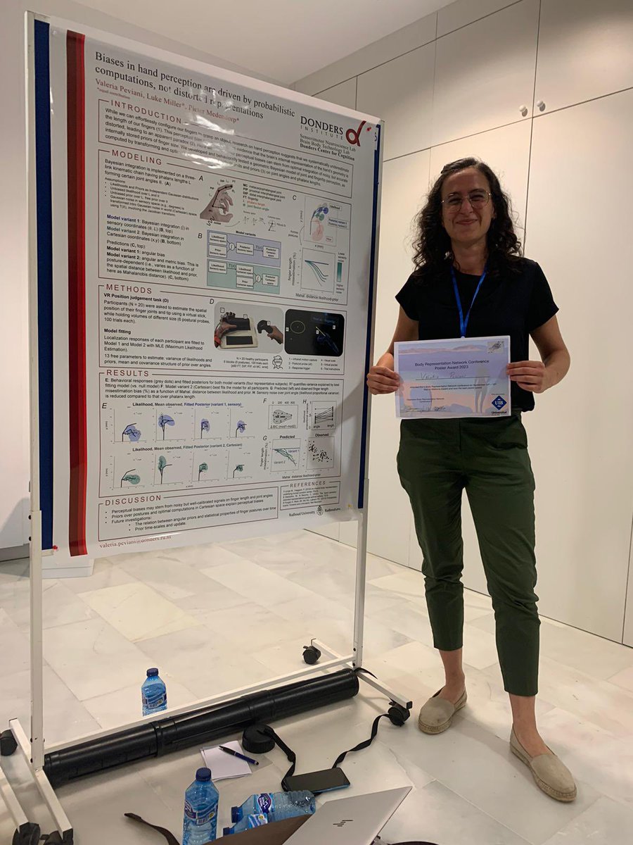 Congrats <a href="/peviani_v/">Valeria Peviani</a> for winning the best poster award at #BRNet5! 

Great project bringing computational modeling to our understanding of hand maps!

Preprint coming soon!