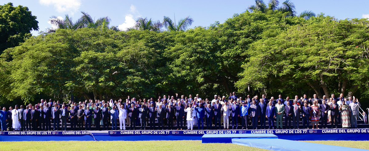 📸| Foto de Familia de la Cumbre del Grupo de los 77 y China.

#CubaG77