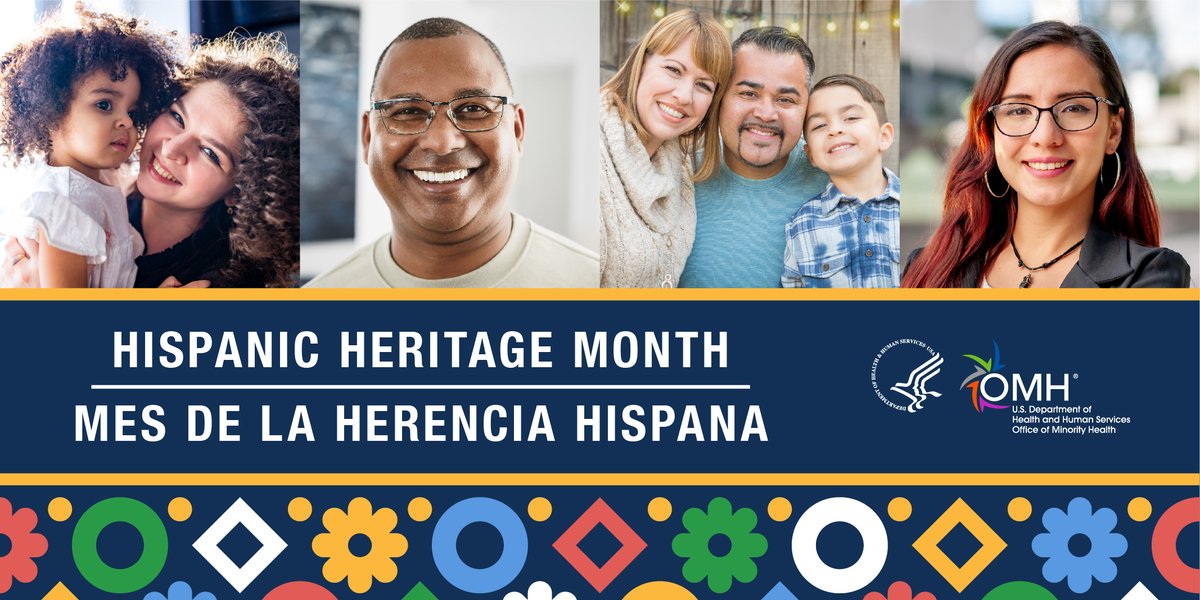 From September 15 through October 15, join the HHS Office of @MinorityHealth during #HispanicHeritageMonth to learn and celebrate 🎉 the diversity of culture within the Hispanic/Latino community. Learn more:  minorityhealth.hhs.gov/hispanic-herit…. #CelebrateHeritage #HHM2023 #SecureOneHHS