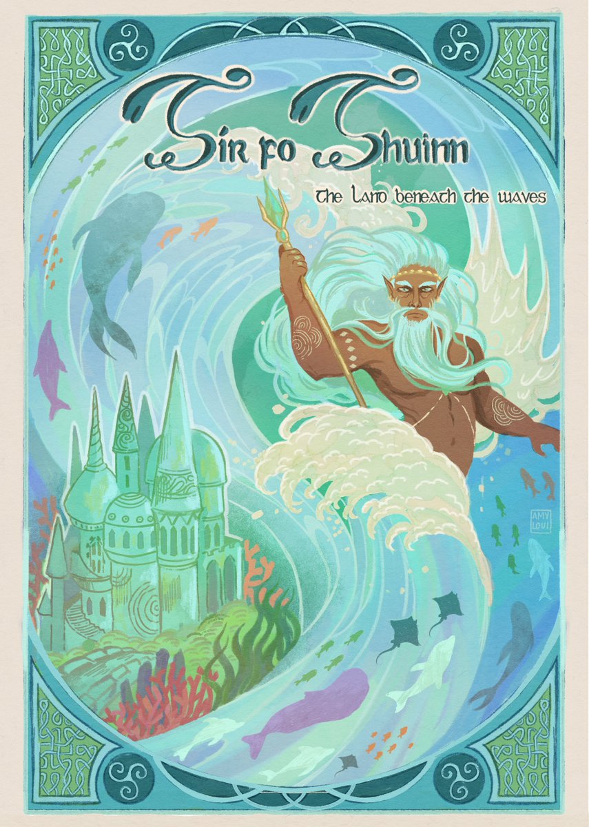 Currently working on a little illustration project that explores the alternate names for Tír na nÓg, kind of envisioning them as separate locations and isles.

Anyway, here's Emain Ablach and Tír fo Thuinn in case you missed my previous posts.