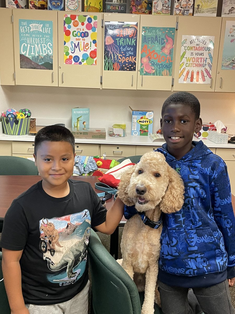 More Friday fun with Cooper!! <a href="/HumbleISD_OE/">Oaks Elementary</a> <a href="/CooperFresh1/">Cooper "The Canine Counselor" Freshwater</a>  <a href="/mrsfreshwater1/">Kesha Freshwater</a>