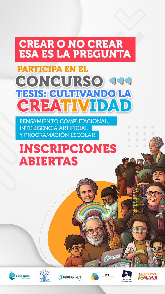 🤩Participa en el #concurso “Tesis: Cultivando la creatividad”,dirigido a toda la comunidad hispanohablante.

Al inscribirte contarás con el acompañamiento necesario para presentar tu tesis en el concurso.

¿Quieres saber más? Ingresa aquí👉bit.ly/ConcursoCultiv…