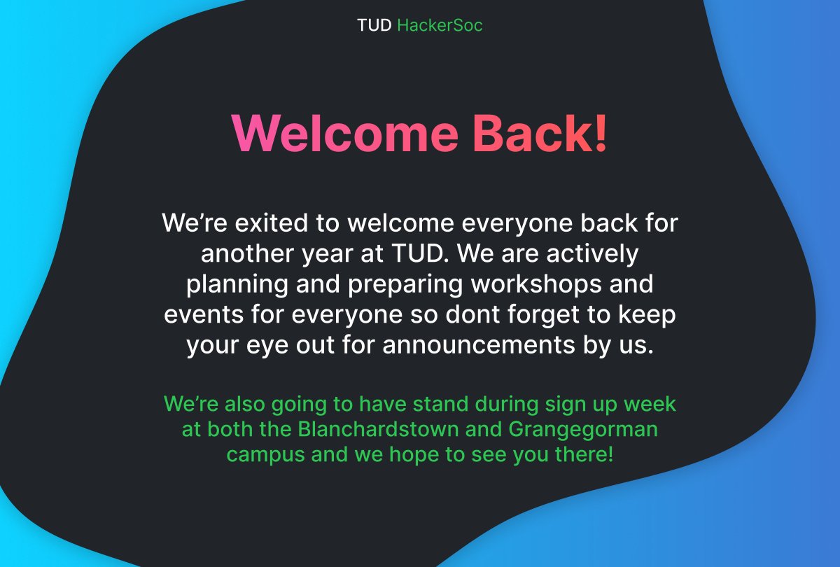 TUDublin Ethical Hacker Society tweet media