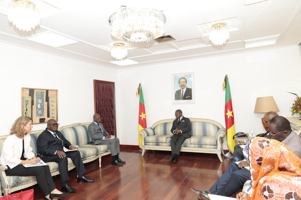 PM - Dion Ngute - CMR (@jodionngute) on Twitter photo J'ai reçu ce 15/09/23
<a href="/Siaka_coul/">Siaka Coulibaly</a> Coordonnateur Résident et Coordonnateur Humanitaire par intérim du système des Nations Unies
Menu des échanges : consolidation des acquis générés entre le gouvernement du Cameroun et l'institution qu'il représente
#PNUD #UNFPA #OIM #Cameroun J'ai reçu ce 15/09/23
<a href="/Siaka_coul/">Siaka Coulibaly</a> Coordonnateur Résident et Coordonnateur Humanitaire par intérim du système des Nations Unies
Menu des échanges : consolidation des acquis générés entre le gouvernement du Cameroun et l'institution qu'il représente
#PNUD #UNFPA #OIM #Cameroun