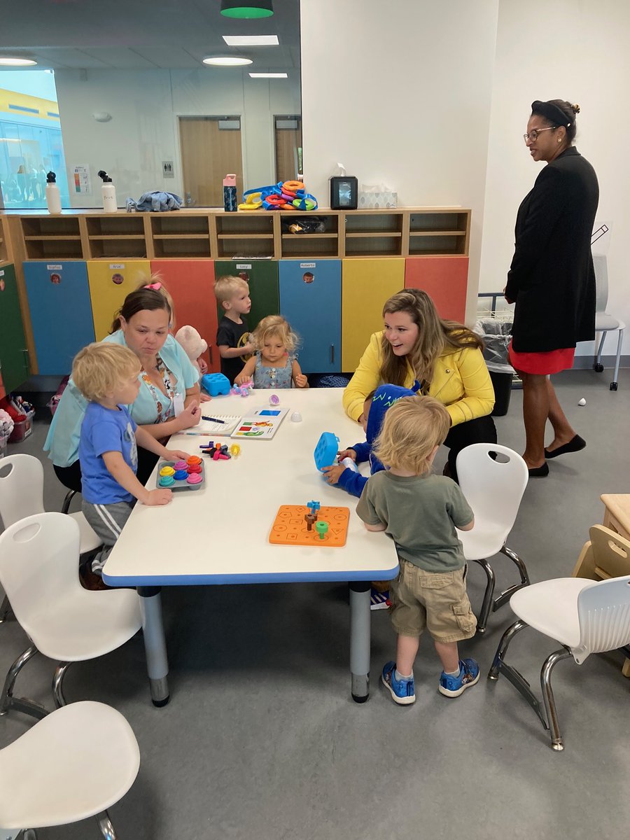 IADeptofEd's tweet photo. Dir. McKenzie Snow &amp; the SBE visited the Nelson Early Learning Center with Sup. @VickieMurrillo. The center meets community needs by providing child care and high-quality early instruction, showing what can be achieved for students &amp; families through state &amp; district partnership. https://t.co/n9WlDNwOzj