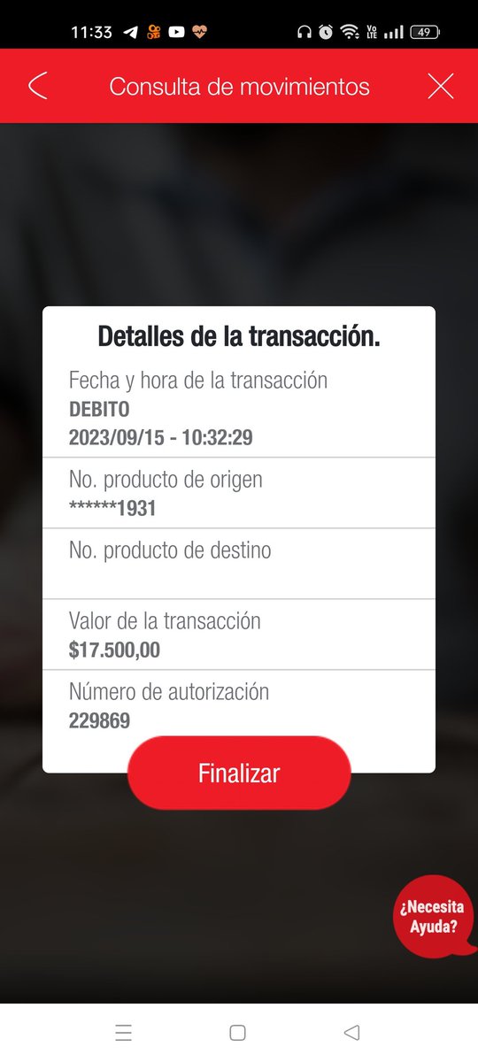 DanielMart53205's tweet photo. @DaviPlata  siempre lo mismo con Uds debitan plata sin autorización de uno ni número de destino y nadie da respuesta https://t.co/6g6HByfb0m