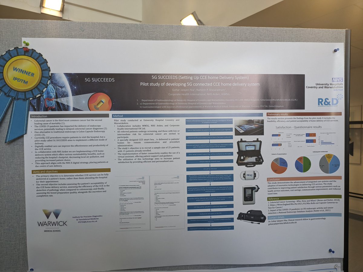Shivam Joshi (@joshivam) on Twitter photo Well done to the team <a href="/UHCW_RandD/">R&D at UHCW</a> involved in delivering another stimulating R&D Summit #UHCWInstitutesforExcellence Great to hear about the Impact of studies run by our Trial Management Unit (TMU) including Dr. Nia winning a First Prize Poster Award for the 5G SUCCEEDS Study! 🙌 Well done to the team <a href="/UHCW_RandD/">R&D at UHCW</a> involved in delivering another stimulating R&D Summit #UHCWInstitutesforExcellence Great to hear about the Impact of studies run by our Trial Management Unit (TMU) including Dr. Nia winning a First Prize Poster Award for the 5G SUCCEEDS Study! 🙌