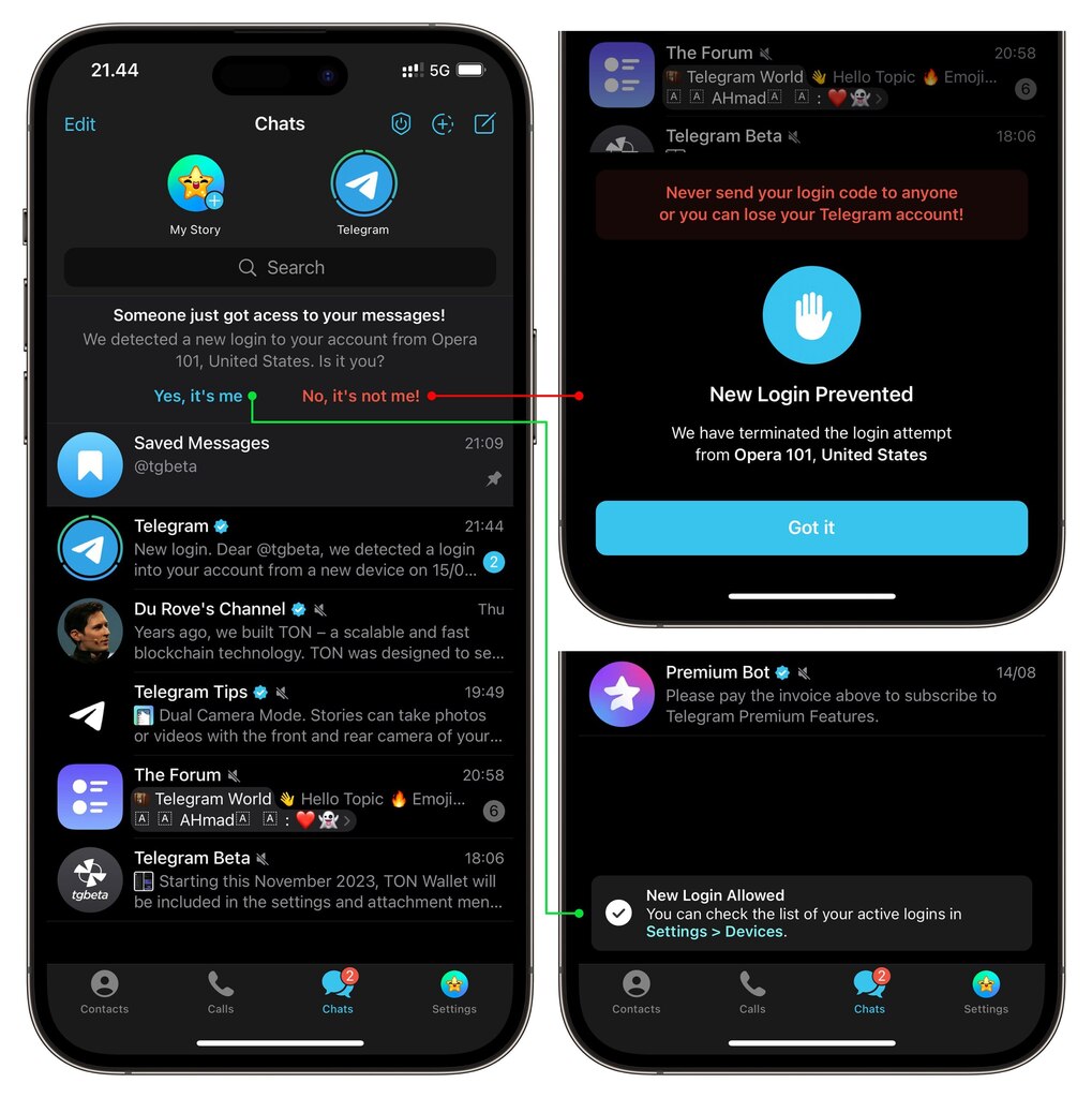 Telegram Beta News tweet media