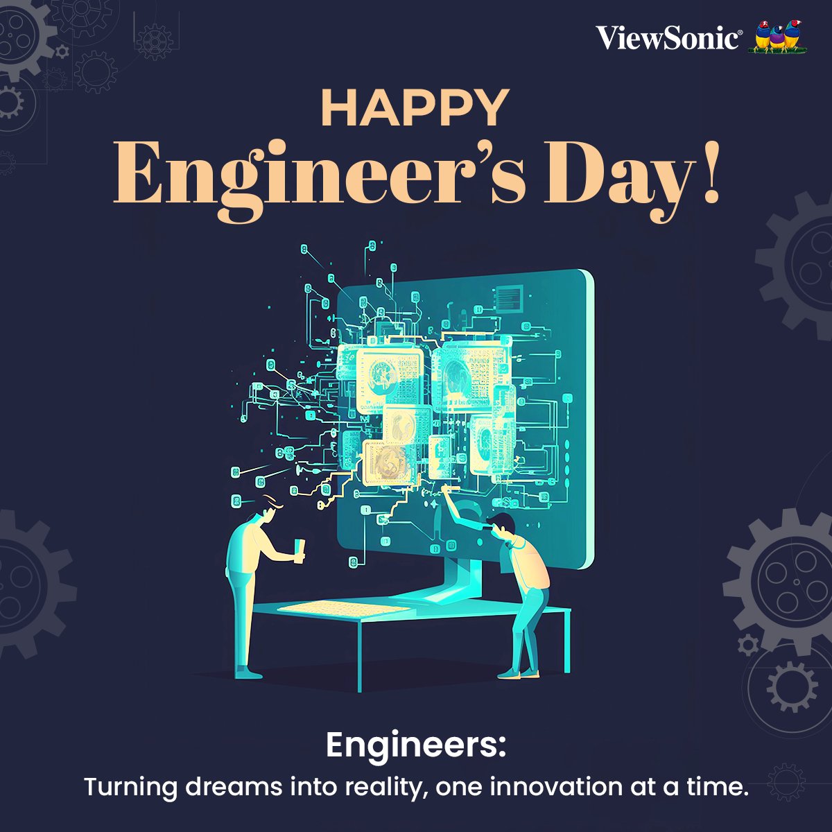 Happy Engineer's Day! 🎉 Today, let's honor the creators of innovation and technology. At ViewSonic, we acknowledge the hardwork that our engineers put in bringing dreams to life, one breakthrough at a time!

#ViewSonic #ViewSonicIndia #futuretechnology #instatech #avtechlife