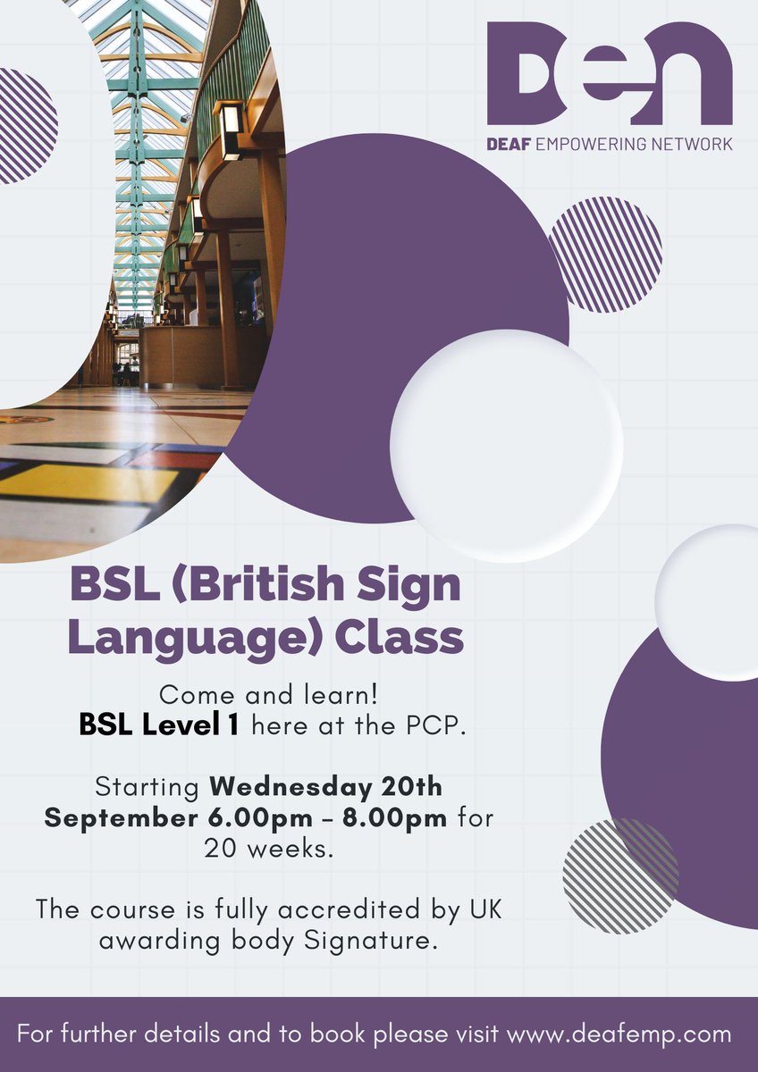 🚨 Exciting News! 🚨 

Ready to learn British Sign Language? Your chance is here! 👇 

🗓️ Starts Sep 20, every Wednesday, 6pm - 8pm 
📍 Pioneering Care Centre, Newton Aycliffe

Teaming up with Pioneering Care Partnership - PCP 🙌 

Secure your spot ➡️ deafemp.com/courses/ 🤟