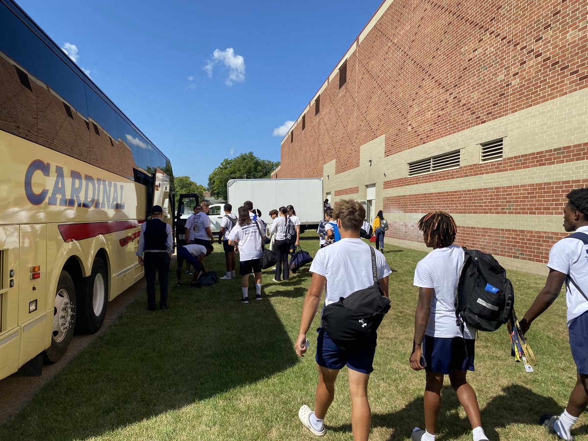 Big Thank You to AD Seabe Gavin and the athletic department for getting us Cardinal buses and Chik-Fil-A sandwiches for our trip to Indy Washington. #WildcatsFootball #SouthSidePride