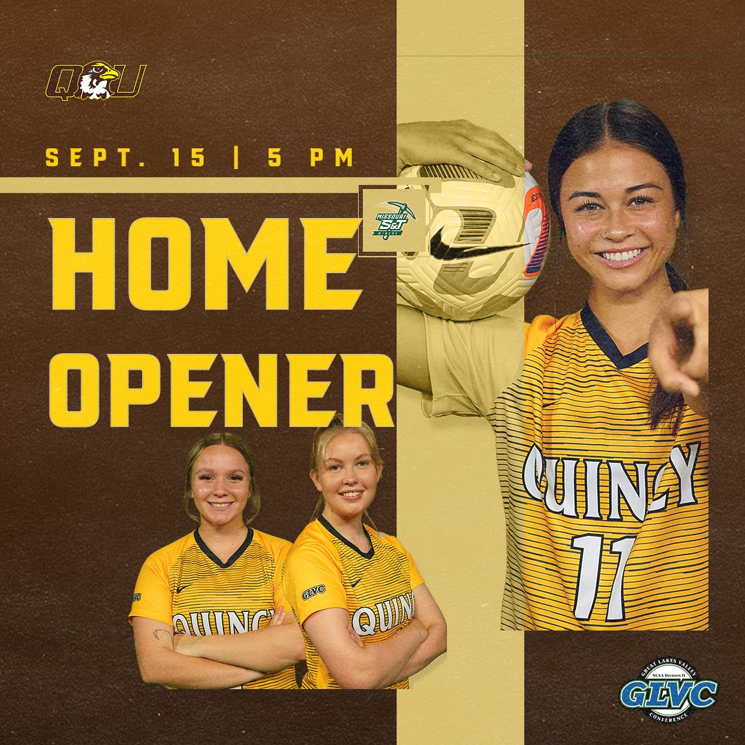 QUHawks's tweet photo. There's no place like🏠
🆚 Missouri S&T
📍 Legends Stadium
⏰ 5 PM
📺 https://t.co/BUjDU69RY4
📊 https://t.co/hhmTe0K6RZ
#HawkSoccer https://t.co/621uI2kXcX