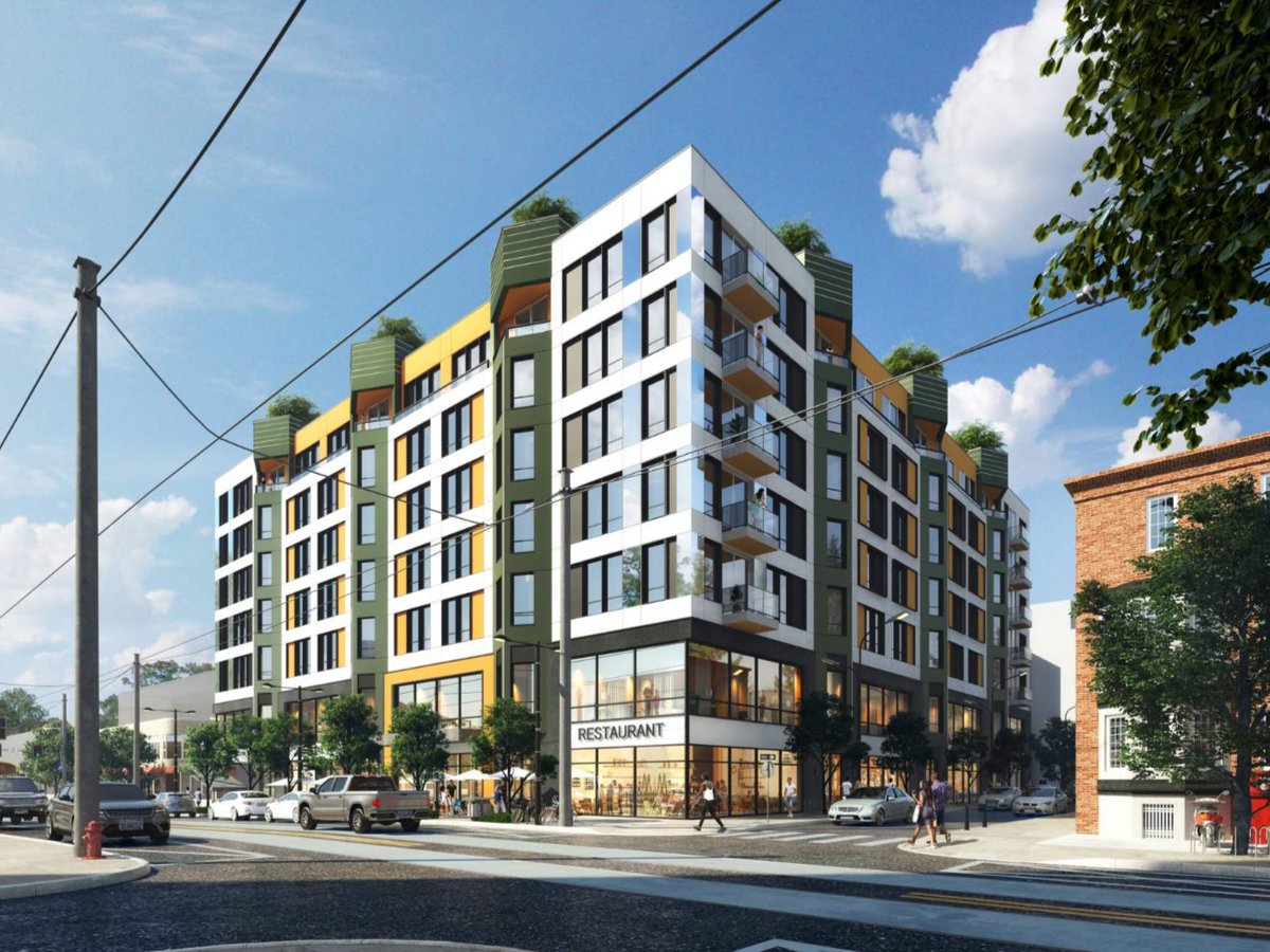 RisingRealEst's tweet photo. Construction is underway on a 196-unit project that will include a Lidl grocery store on the site of the former CVS at Broad Street and Girard Avenue. This site is right next to a subway station https://t.co/MhdwBIIuI7