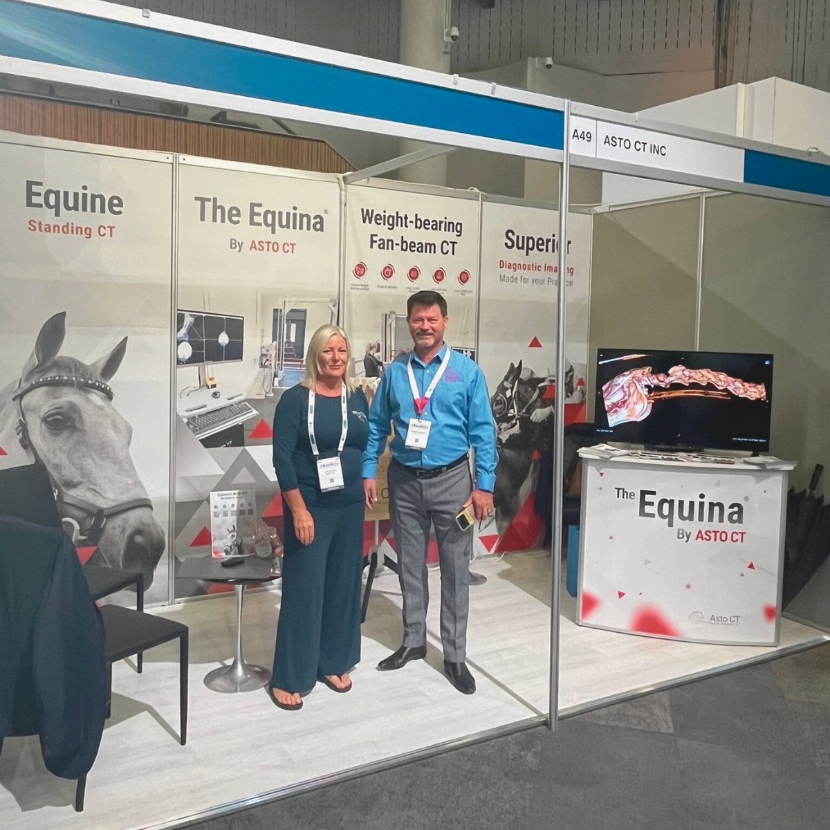 Equina_AstoCT's tweet photo. Our Asto CT team has just completed their first two days at BEVA, and we've had some great discussions with some wonderful people. Tomorrow (Saturday) is the last day, if you haven't already stopped by to talk with us, make sure you do at Stand A49. #BEVA #AstoCT #CottsEquine https://t.co/5449PQTiwi