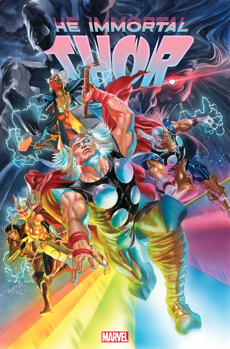 AIPTcomics's tweet photo. All-new Thor Corps coming in 'Immortal Thor' #5!
@coccolo_martin #comics #Thor @TomBrevoort 
The Thor Corps appear to include #Storm, #Marvel fans! Check out @thealexrossart's cover and get a word from Al Ewing here:
https://t.co/sIAci9zabv https://t.co/wiL2yCh659