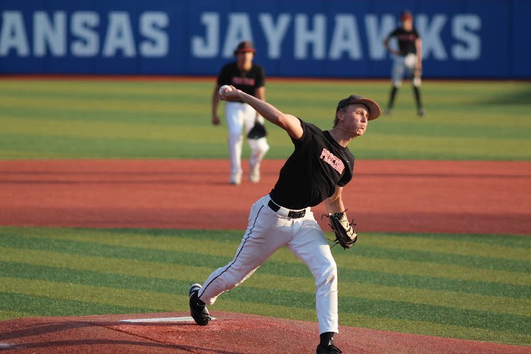 precisionballkc's tweet photo. ‘24 grad @porter_starnes opened up his Fall season in style last weekend @KUBaseball topping out at 89 with a wipeout slider at 82. CH was 80. @BVBaseballCoach BV High SR continues to excel on the mound. @PBR_Uncommitted @PBRKansas @PG_Uncommitted @PastimeAllScout @PGMidwestBB https://t.co/w1Ppqj5fCc