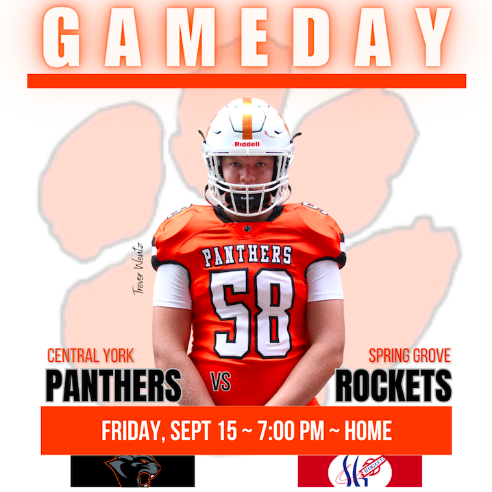 🏈| #GAMEDAY - Central vs Spring Grove
📍| Central York High School - York, PA  
🕦| 9/15/23 - 7:00