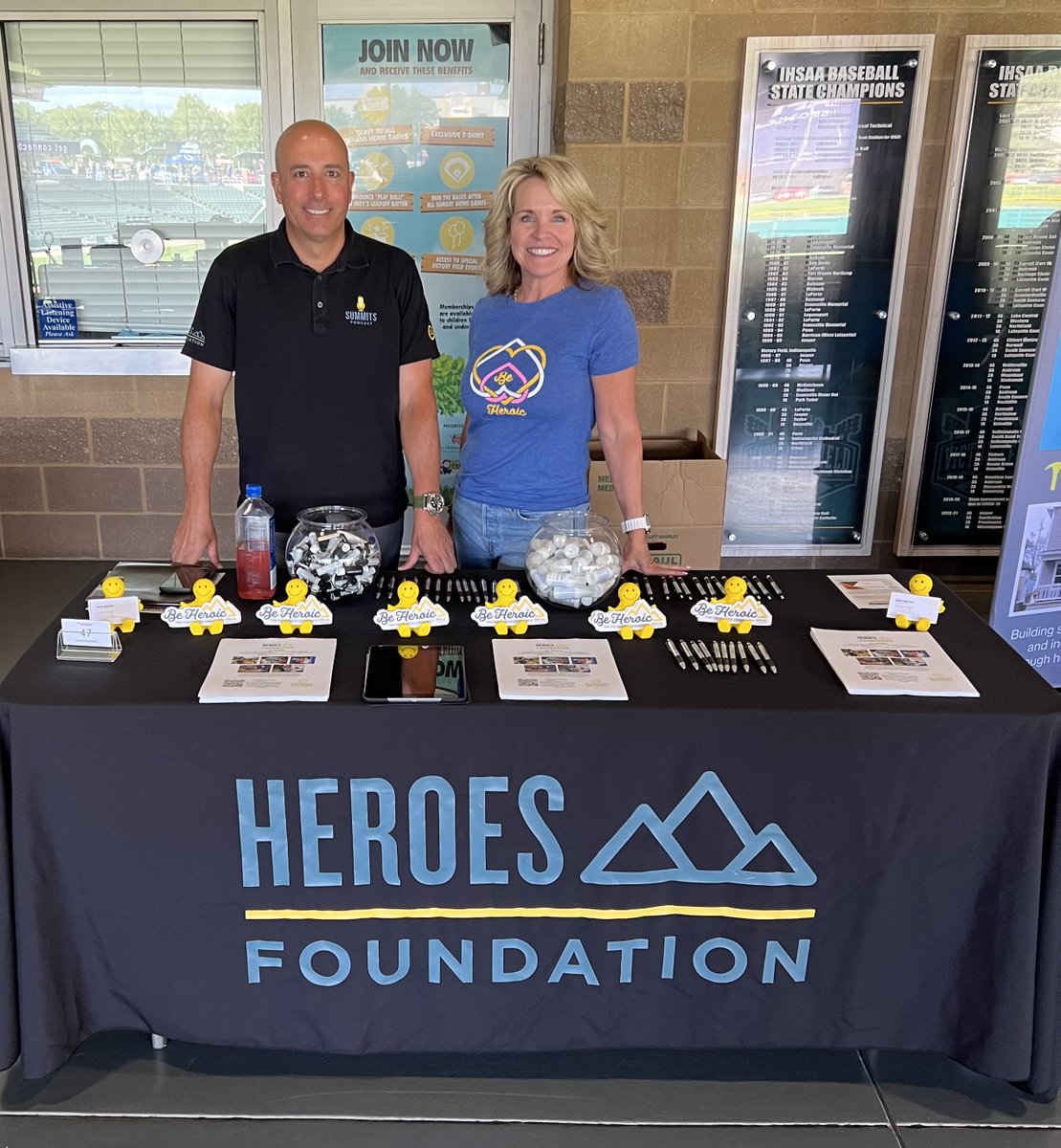 HeroesFndtn's tweet photo. @HeroesFndtn had an amazing time at @IndyHub’s #IndyVolved presented by @AESIndiana and hosted by @indyindians Charities!  Thank you to all who stopped by to meet us.

#PIFF #PayItForwardFriday #beatcancer #whyheroes #VictoryField #AtTheVic #AESIndiana https://t.co/afsas5st5w