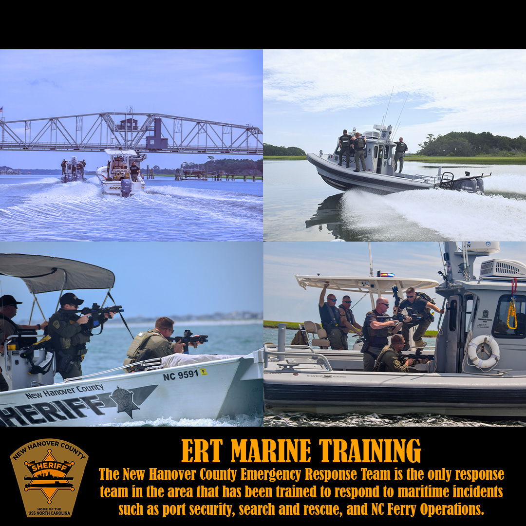 NewHanoverSO's tweet photo. #NHSO's Emergency Response Team (ERT) is the only response team in the area trained to respond to maritime incidents such as port security, search and rescue, and NC Ferry operations.
#NHSOERT #ILM #WilmingtonNC #PortCity #WhatsUpWilmington https://t.co/OdMnjvBi2A