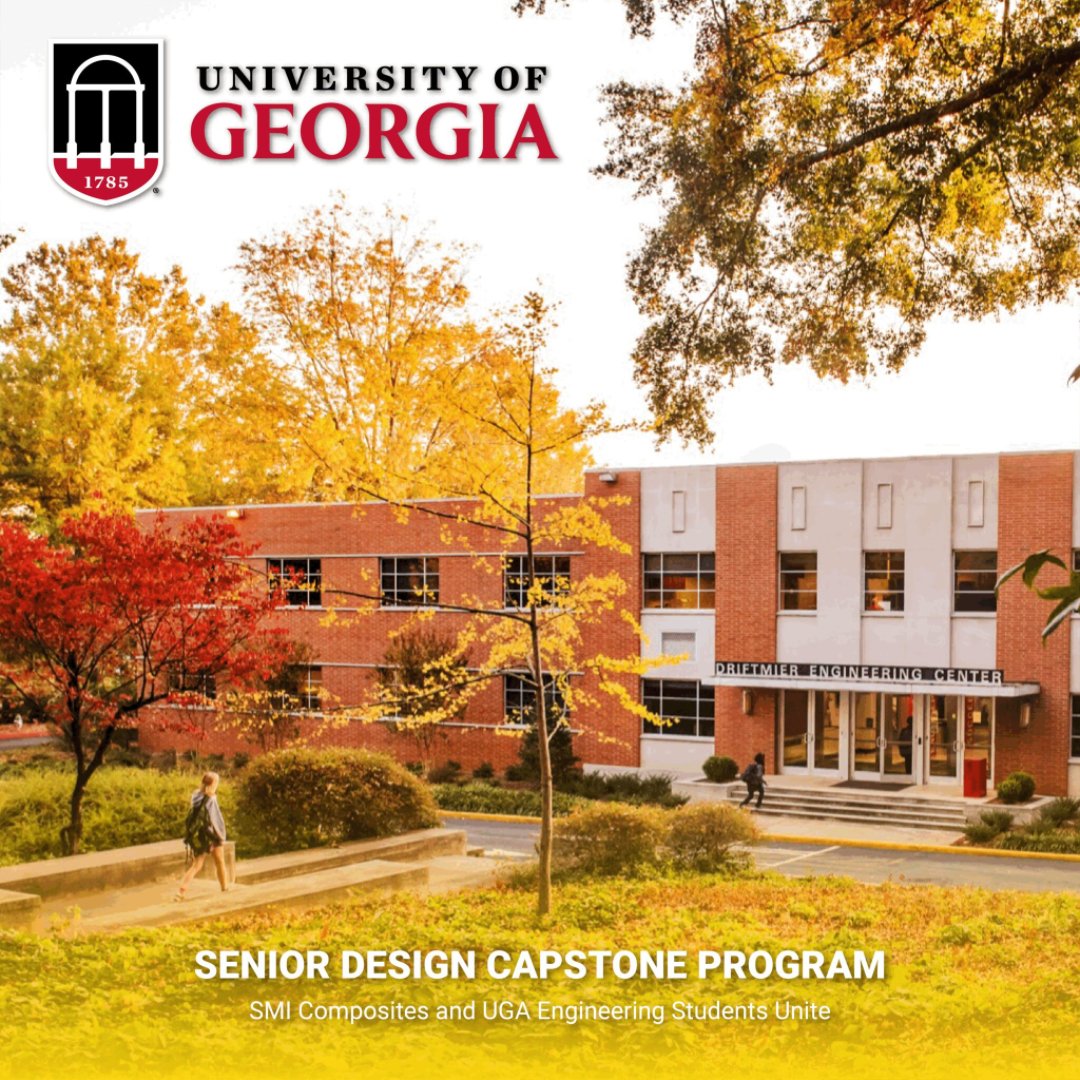 CompositesSmi's tweet image. SMI Composites is collaborating with our future engineers during the Senior Design Capstone Program at the University of Georgia - shaping innovation, fostering partnerships, and creating a brighter future together! 🌟🔧 
#UGAEngineering #PartnersInInnovation #UGA #SMIComposites