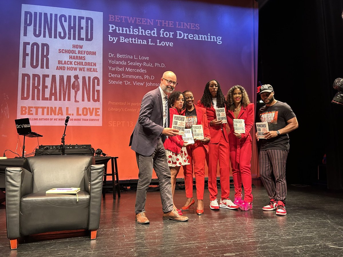 #PunishedForDreaming is in the world. Buy. Read. Reflect. Discuss. ACT. Congratulations, B! Keep reminding the world of our genius. Keep centering healing. Keep the invoices and receipts coming! 🔥💗✊🏾 #EduReparations @BLoveSoulPower