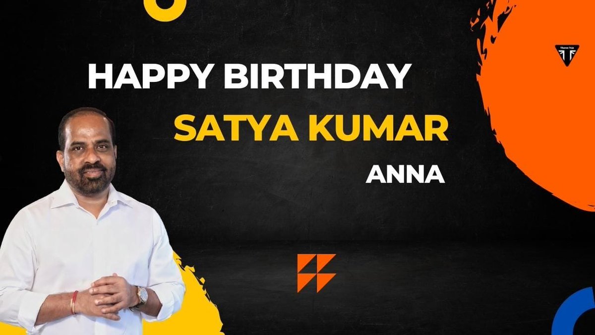 PalamuriDhanus's tweet photo. #HBDSatya
@satyakumar_y https://t.co/d5VMdYuYaZ
