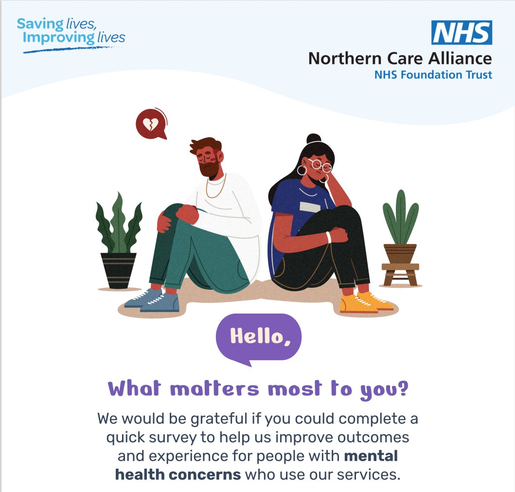 📢 We are developing a new strategy to improve outcomes and experience for people with #mentalhealth concerns who use our services.

📝 Please take a few moments to answer just two questions which will help us shape the care we deliver: orlo.uk/4aK0l