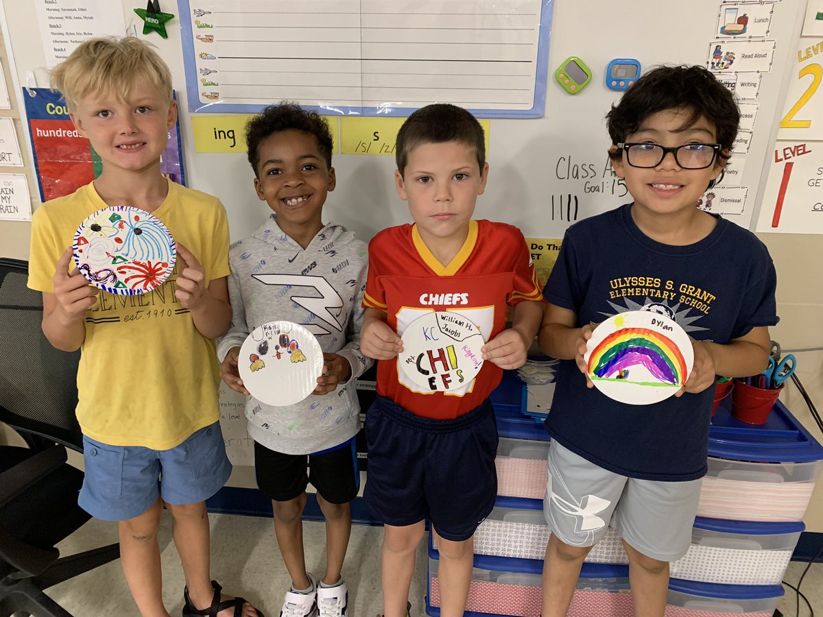 Celebrating #InternationalDotDay! Students read the story and created their own masterpiece starting with one dot. <a href="/GrantAllStars/">Grant Elementary</a> #makeyourmark