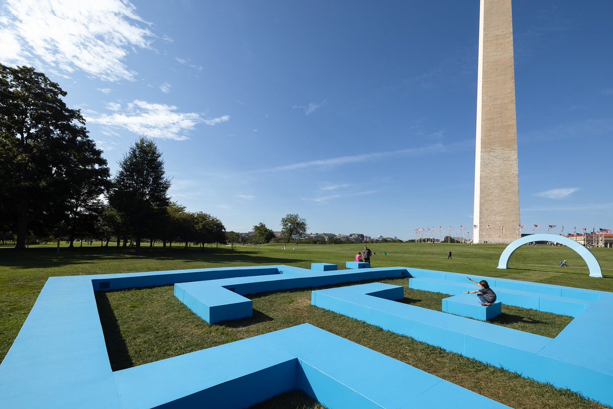 Don’t miss your chance to view the first-ever curated art exhibition on @TheNationalMall! Beyond Granite: Pulling Together closes September 18.
