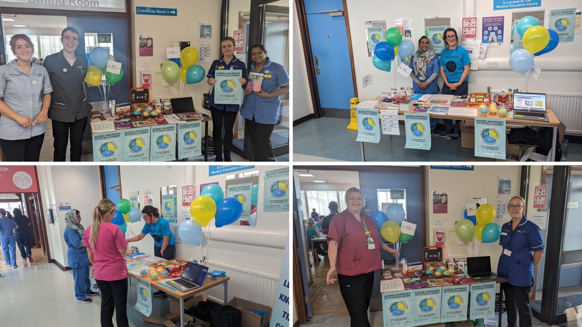 SouthernHSCT's tweet photo. Big thank you to our inpatient diabetes team who have been out and about across Daisy Hill and Craigavon hospitals this week to chat to staff about raising awareness of hypoglycaemia during #HypoAwarenessWeek 🔎
#TeamSHSCT https://t.co/RF9DERRcxc
