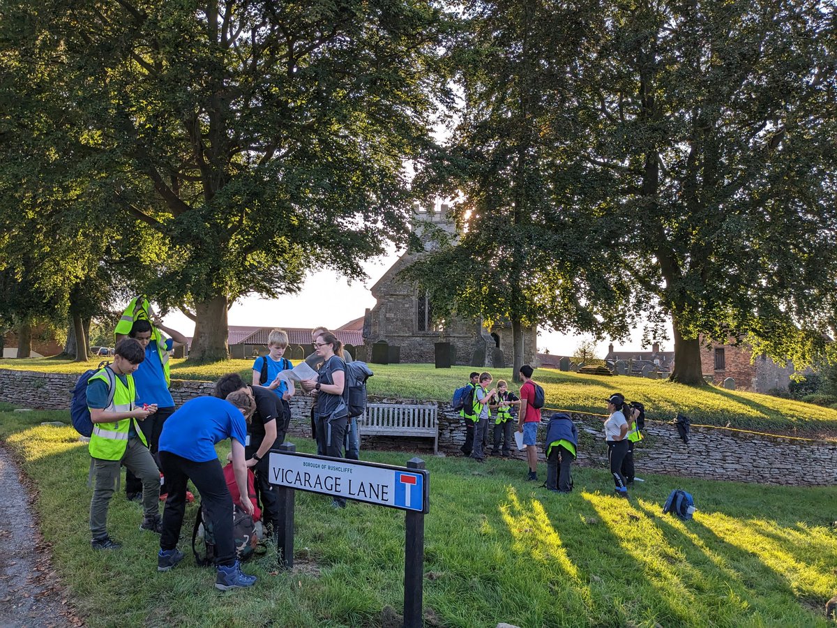 All set for another lovely evening hike