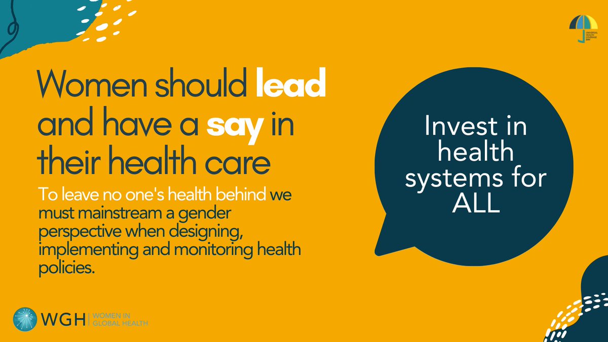 When we enable and empower women health workers, and address barriers to leadership and decision-making, we #LeaveNoOneBehind and achieve #HealthForAll
I join @womeningh during #UNGA78 to call for women to be included in health leadership and implementation
#GenderUHC