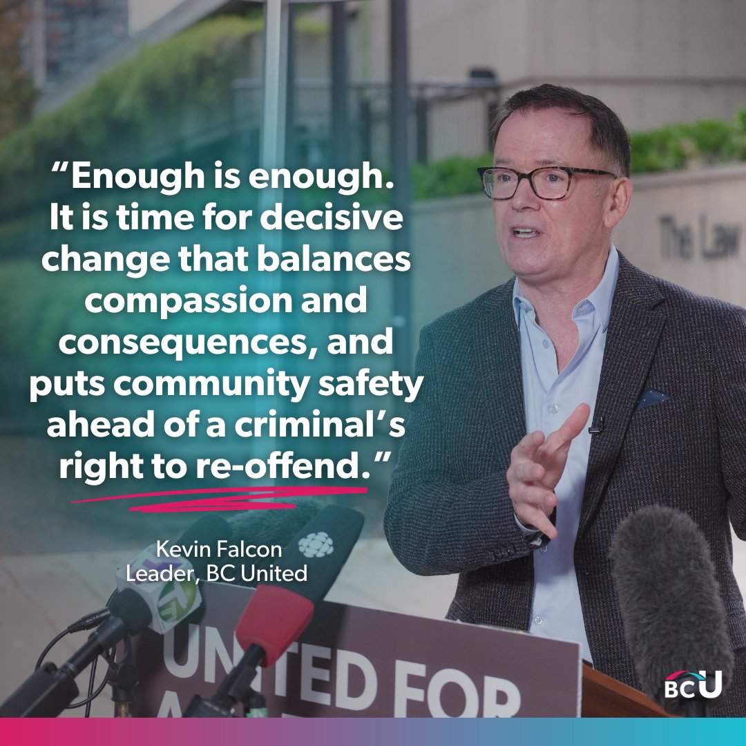 KevinFalcon's tweet photo. Under the NDP, BC has seen a 75% increase in the rate of no-charge assessments.
It’s time we scrap the NDP’s catch-and-release policy, focus on tackling the root causes of crime, and put the interests of law-abiding British Columbians first.
Together, we can build a #SaferBC! https://t.co/uHxE0f9dtB
