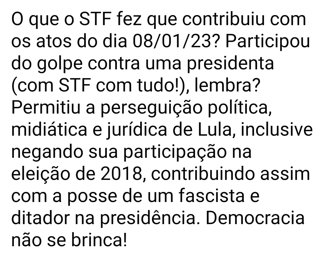 crollim's tweet photo. Respondendo ao ministro @gilmarmendes https://t.co/Yn6doi6UZ4