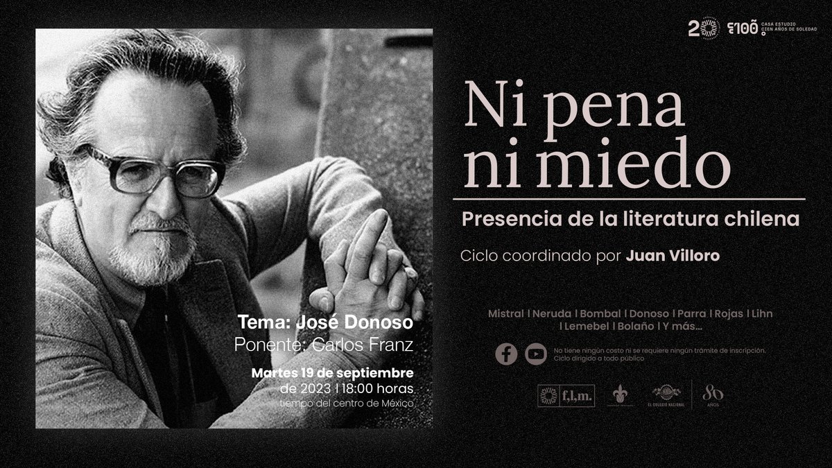 CasaCien's tweet photo. La novela El lugar sin límites apareció en 1966 en la editorial mexicana Joaquín Mortiz.

Es una de las grandes obras del escritor chileno José Donoso.

Conoce más de ella en la charla del novelista Carlos Franz, este martes a las 6 pm (UTC -6): https://t.co/JhVhl6atrt https://t.co/8vJ5ypJKPG