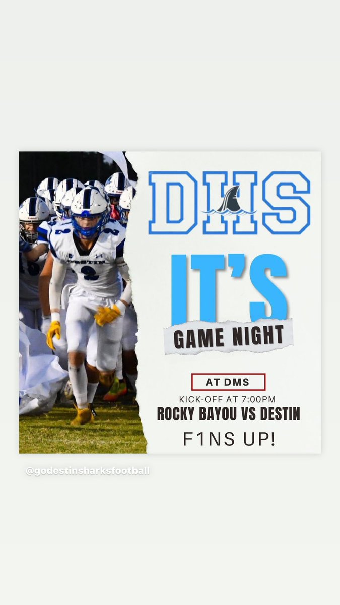 Destin High School Football (@DHSsharks_FB) on Twitter photo 2023-09-15 17:07:28