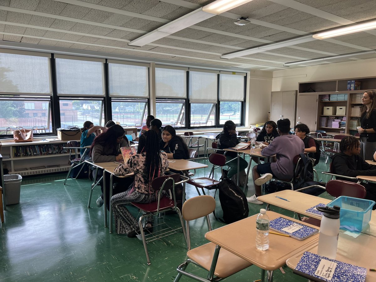 Friday Book Talks in 8th grade ELA! Us: your mission is to find a connection with every plot line in every book being read in the class! The students: give us 20 minutes, no problem! Mission accomplished :) <a href="/Six_Pack_Mom/">Stephanie Ortiz</a> <a href="/WhufsdRams/">Ram Pride</a> <a href="/reyesrachyadl/">Rachel Reyes</a> <a href="/wh_secondary/">WH Secondary School</a> &amp; Ms. Walker!