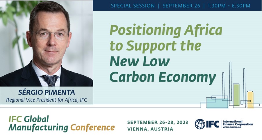 SergioPimenta_'s tweet photo. I am looking forward to critical conversations at the "Positioning #Africa for the New #LowCarbonEconomy" event at IFC's #ManufacturingConference in Vienna. Join us for in-depth discussions on the future of sustainable #Manufacturing in Africa.
➡️https://t.co/mhCsZR4eyU https://t.co/mMNe7vXGG0