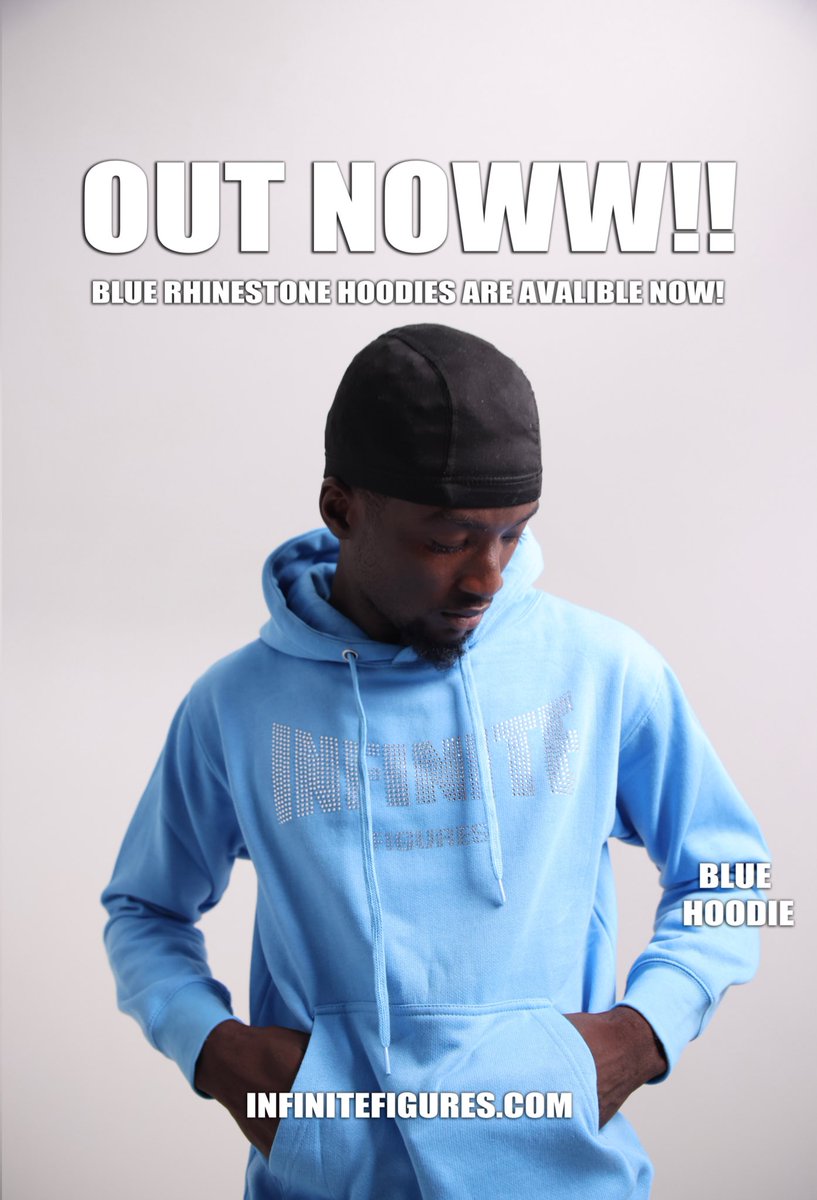 infinitefigure's tweet photo. BLUE RHINESTONE HOODIE #OUTNOW 🌐 https://t.co/lIqDEXdKy2