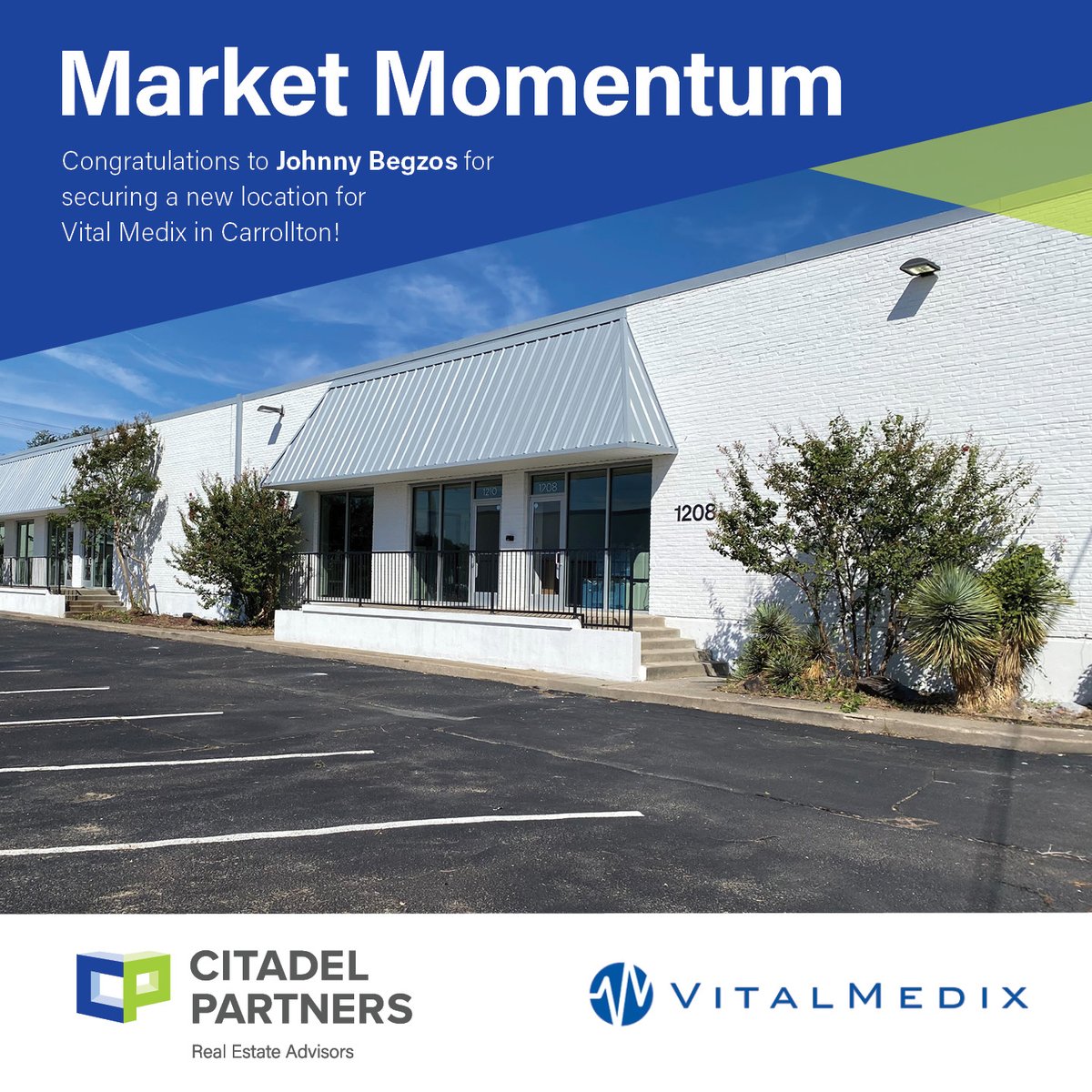 VitalMedix is staying cool in TOWN! Johnny Begzos knows how crucial it is to listen to every aspect of a client’s needs. They required 100% A/C space, Johnny kept up communication with VitalMedix and the landlord to secure a perfect fit!
A great show of #tacticalexecution!