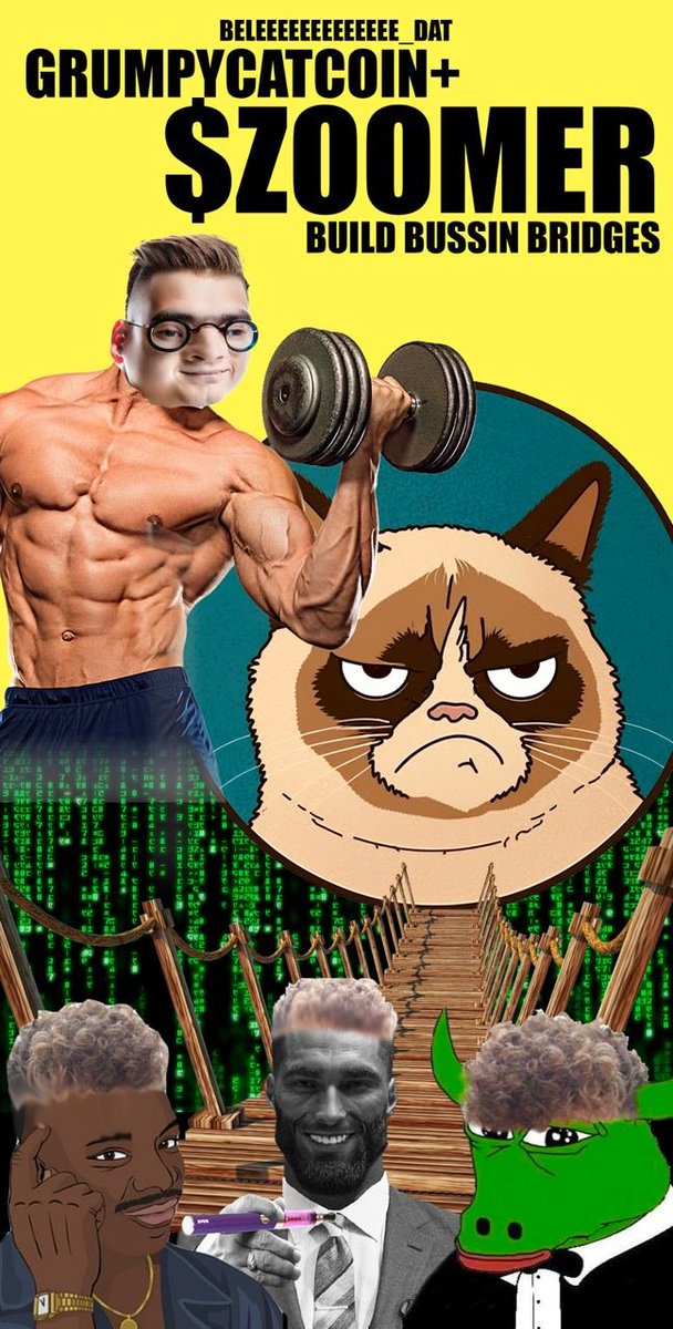 ZoomerCoin's tweet photo. π«π§’ COMMUNITY VIBIN π«π§’
/PARTNERSHIP_CONFIRMED
@GrumpyCat_Coin + @ZoomerCoin
/NO_KIZZY_ONG
/NO_KIZZY_ONG
/NO_KIZZY_ONG
/NO_KIZZY_ONG
/NO_KIZZY_ONG
/NO_KIZZY_ONG
WE STR8 BUSSIN VAPIN IN THE LAB COOKING BRIDGES ONG ONG
#MULTICHAINMEMEWORLD
π§ π¨π«π§’ https://t.co/P7SeNKCmZI