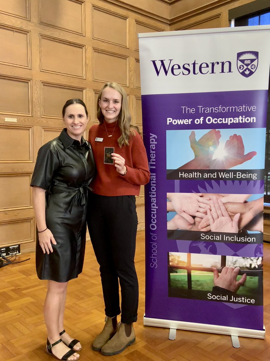 I’m so grateful for the opportunity to be welcomed into the <a href="/CAOT_ACE/">CAOT_ACE</a> profession and for the support and mentorship of <a href="/trish_tucker2/">Trish Tucker, PhD</a> and my amazing <a href="/westernuFHS/">Western Health Sciences</a> professors 🥰