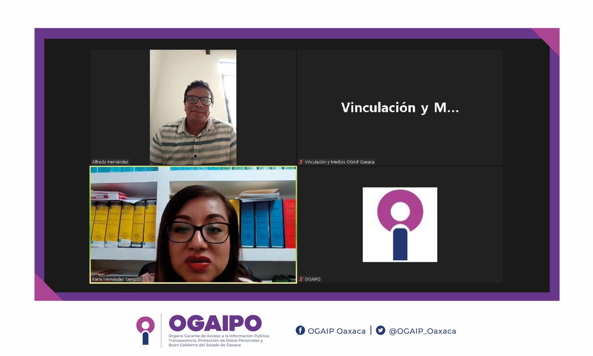OGAIP_Oaxaca's tweet photo. Este viernes, capacitamos a las y los servidores públicos del Ayto. de #MatíasRomero Avendaño, en el tema “Sistema de Transparencia Municipal #SITRAM” para el cumplimiento de sus obligaciones de transparencia a través de dicho sistema. https://t.co/YGuOK7gxxS