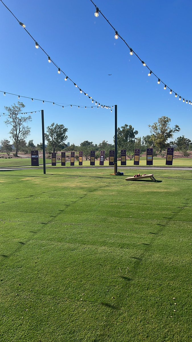 WillGoode3's tweet photo. @SunDevilHockey @sundevilclub  we ready and set up for a great day supporting Sun Devil Hockey at the 2023 Hockey Golf Classic thanks to all our sponsors and participants. ForksUp 🔱⬆️ https://t.co/EZmulbmR7k