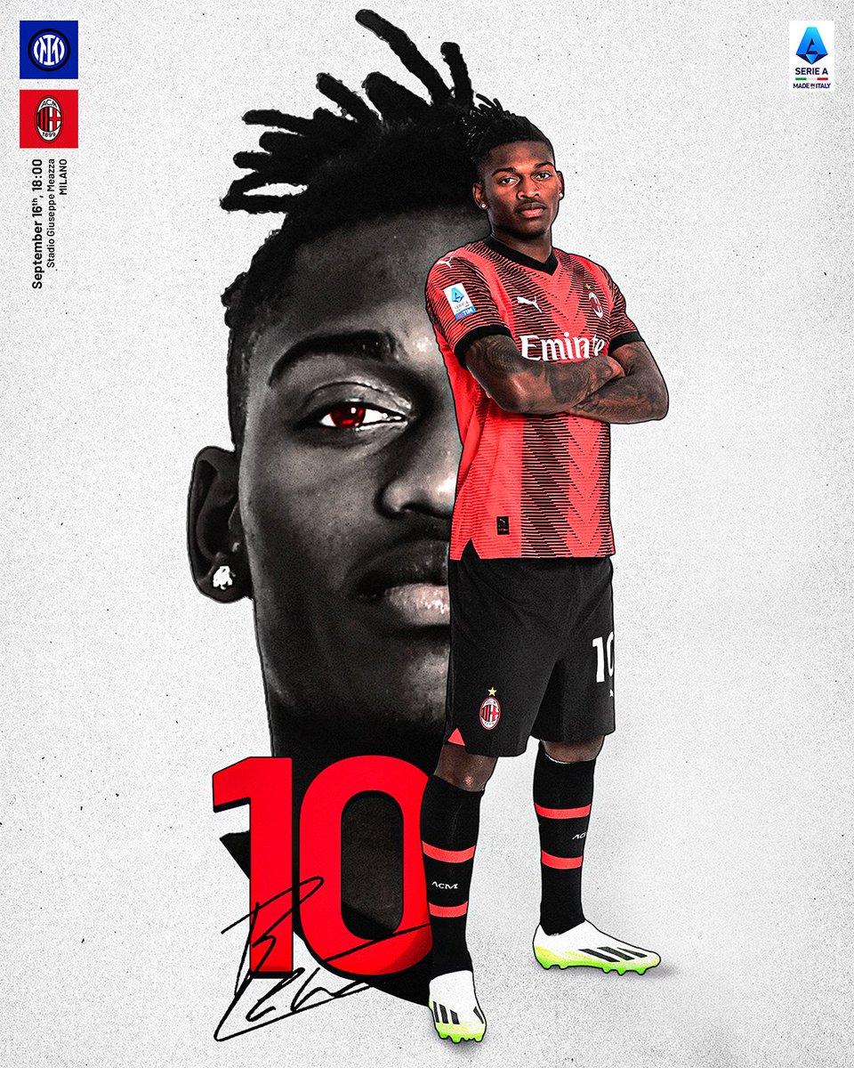 SerieA_EN's tweet photo. MILAN'S NUMBER 10:

🔴⚫ RAFAEL LEÃO 🔴⚫

#InterMilan https://t.co/imfbUibAsN