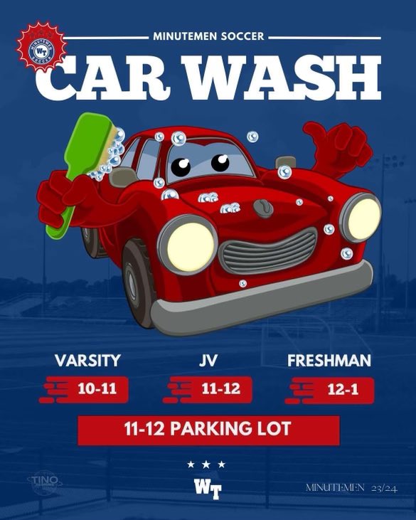 Support WTHS Boys Soccer Saturday, September 16th!