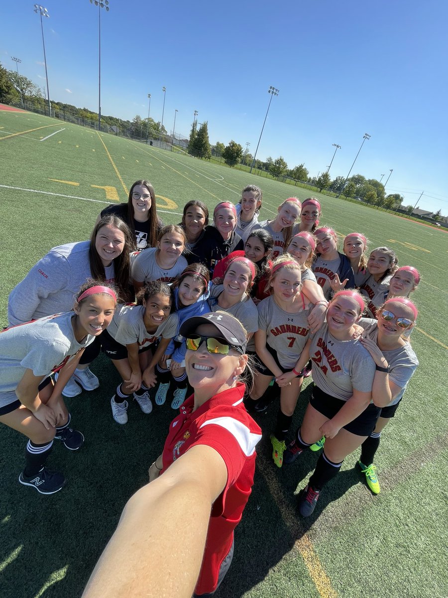 Saunders field hockey with the tie 0-0 in their FIRST-EVER game! <a href="/SaundersOne/">Saunders Secondary</a>